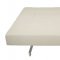 White Leatherette Modern Sofa Bed w/Chrome Legs