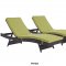 Convene Outdoor Patio Chaise Set of 2 Choice of Color - Modway