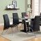 Berthold CM3364BK-T 5PC Dinette Set in Black & Chrome w/Options