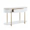 Daveigh Coffee Table 3Pc Set LV02464 in White & Gold by Acme