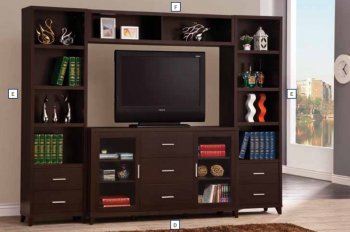 700881 Entertainment Unit in Cappuccino by Coaster [CRWU-700881]