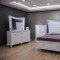 Tesla Bedroom Set 5Pc in White by FDF