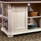 Sabrina CM3199WC-PT Counter Height Table Off-White & Cherry