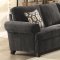 Alessia 2Pc Sofa & Loveseat Set 52828 in Dark Grey Chenille-Acme