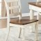 Britta Dining Table 71770 in White Washed & Walnut by Acme