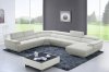 430 Sectional Sofa in Off-White Leather by ESF