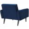 Delve Sofa in Navy Velvet Fabric by Modway w/Options