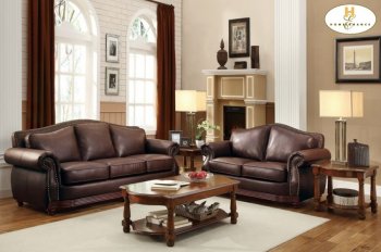 Midwood Sofa 9616BRW in Dark Brown by Homelegance [HES-9616BRW Midwood]