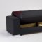 Kobe Escudo Black Sofa Bed in Leatherette w/Options