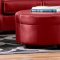 446 Rona Sectional Sofa San Marino Red Polyvinyl by Chelsea