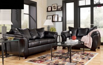 Chocolate Brown Durablend Sofa & Loveseat Set by Ashley Design [PNS-U150-San Marco]