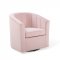 Prospect Swivel Chair Set of 2 in Pink Velvet by Modway