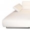 Emotion Sectional Sofa in White Leather Match by Whiteline