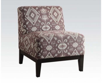 Hinte 59503 Accent Chair 2Pc Set in Multi-Tone Fabric by Acme [AMAC-59503-Hinte]