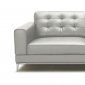 Larkspur 4Pc Sofa Set in White Bonded Leather by VIG