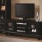 702250 TV Stand in Black by Coaster w/Optional Media Towers