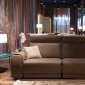 Funes 8030 Power Reclining Sofa in Taupe Genuine Leather