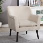 Joline Set of 2 Accent Chairs CM-AC5671BG in Beige Flannelette