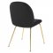 Scoop Dining Chair 3548 Set of 2 in Black Velvet by Modway