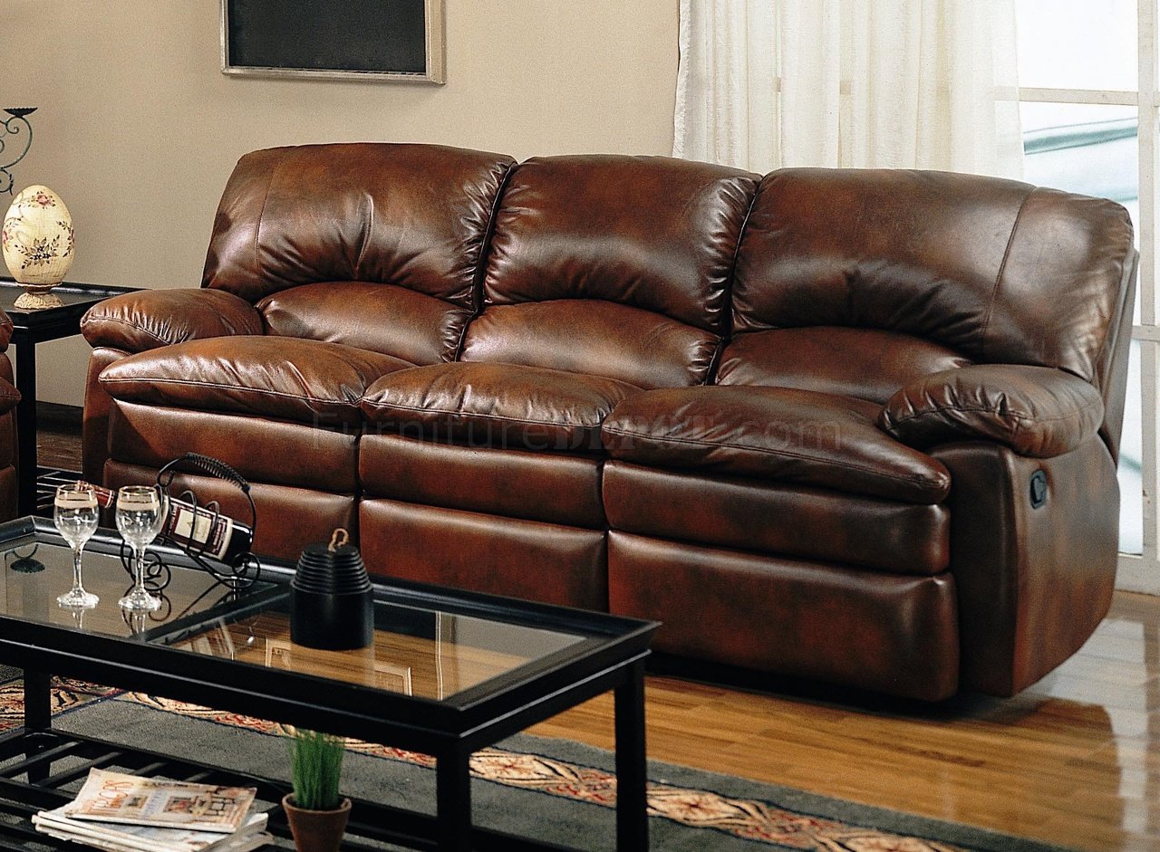 rich brown leather sofa