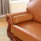 Bella Chaise 632 in Cognac Bonded Leather by Meridian