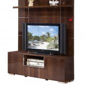 AV291-55 Wall Unit in Dark Figured Sycamore by Pantek w/Options