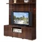 AV291-55 Wall Unit in Dark Figured Sycamore by Pantek w/Options