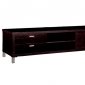 Espresso Finish Modern TV Stand w/4 Drawers & 2 Shelves