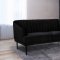 Rory Sofa 689 in Black Velvet Fabric by Meridian w/Options