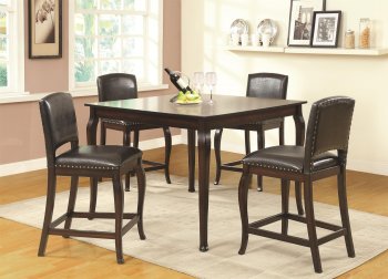 105231 Fischer Counter Height 5Pc Dining Set by Coaster [CRDS-105231 Fischer]