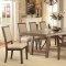 Colette CM3562T Dining Table in Rustic Oak w/Options