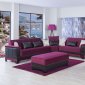 Four Seasons Sectional Sofa Bed in Burgundy by Casamode w/Option