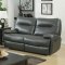 Binford CM6097GY Reclining Sofa in Gray Leatherette w/Options