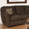 Council Chocolate Fabric Modern Sofa & Loveseat Set w/Options