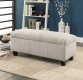 Clair 471CM Storage Bench in Grey Fabric by Homelegance