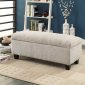 Clair 471CM Storage Bench in Grey Fabric by Homelegance