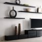 Wenge Finish Modern TV Stand w/Optional Shelves