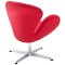 Wing Swivel Lounge Chair Choice of Color Fabric by Modway