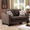 Kerian Sofa CM6157BR in Brown Fabric w/Options