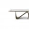 9087 Dining Table Champagne-Bronze by ESF w/Optional 1239 Chairs