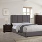 F9420Q 5Pc Bedroom Set in Blue-Grey Fabric by Poundex w/Options