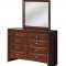 Salerno Bedroom Set 5Pc in Merlot by Global w/Options