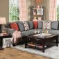 Pennigton Sectional Sofa SM1112 in Gray Fabric w/Option