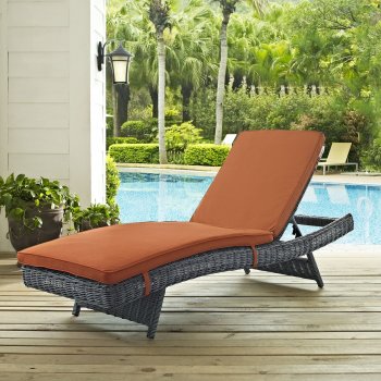 Summon Outdoor Patio Chaise EEI-1996 Choice of Color - Modway [MWOUT-EEI-1996-Summon]