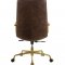 Rolento Office Chair 92494 in Espresso Top Grain Leather by Acme