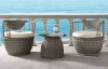 Eskil 3Pc Outdoor Patio Set 45050 - Gray Wicker - Acme w/Options