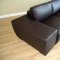 Brown Leather Modern Sectional Sofa