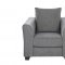 U9196 Sofa & Loveseat Set in Gray Chenille by Global w/Options