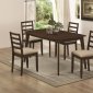 Christoph 104961 5Pc Dining Set in Medium Brown by Coaster