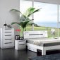 B25A Bedroom in White & Black High Gloss by Pantek w/Options